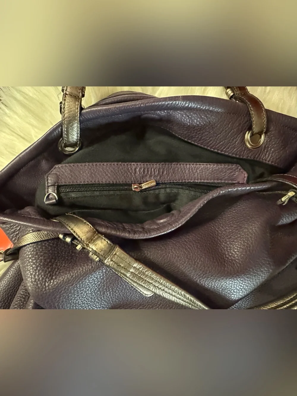 Leather Slouchy Hobo Bag-Kesslord Paris